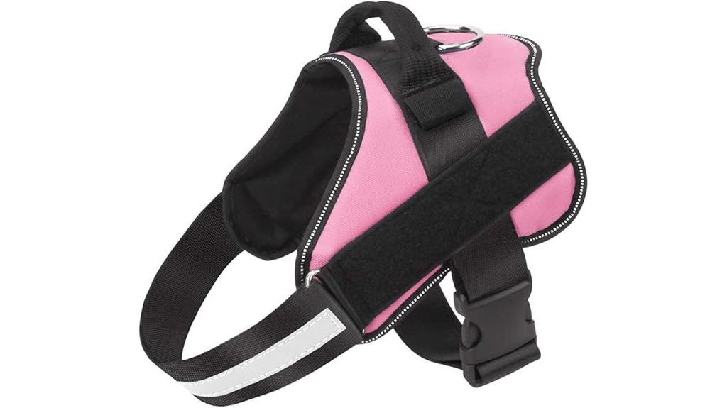 reflective dog walking harness