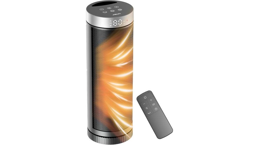 remote controlled safety ceramic heater