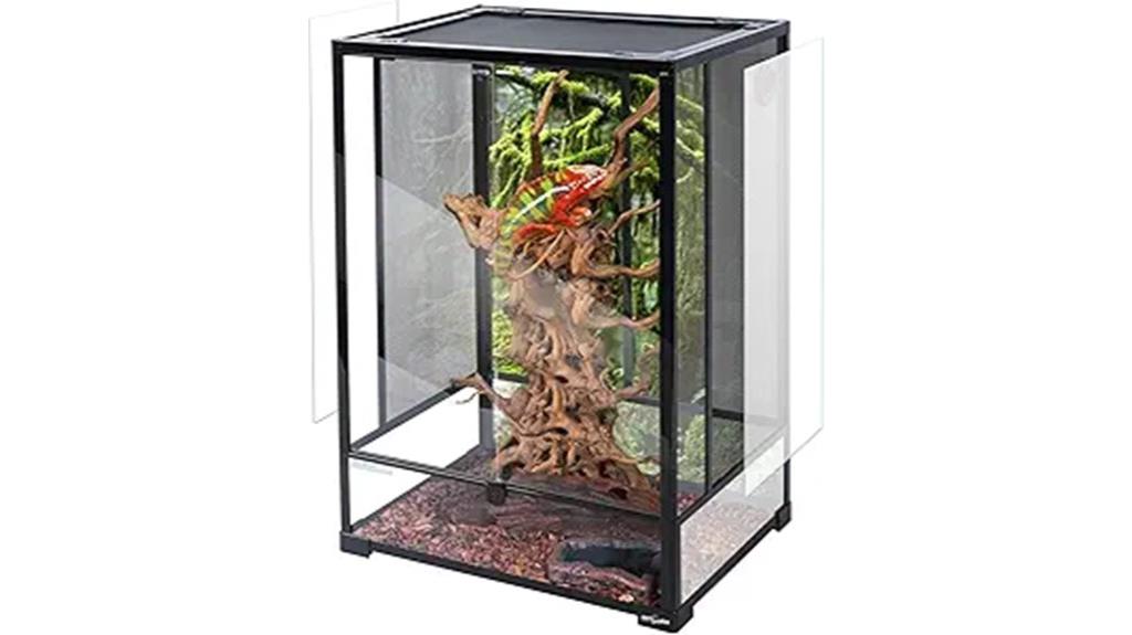 reptile glass terrarium dimensions