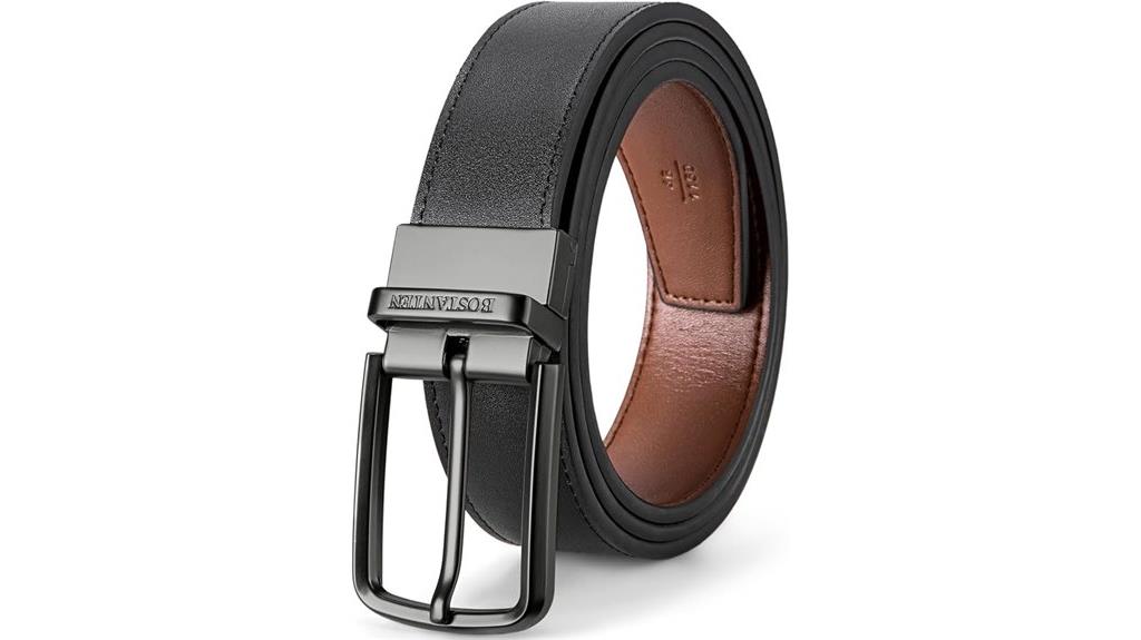 reversible leather men s belt