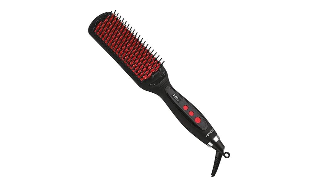 revlon heated straightening brush