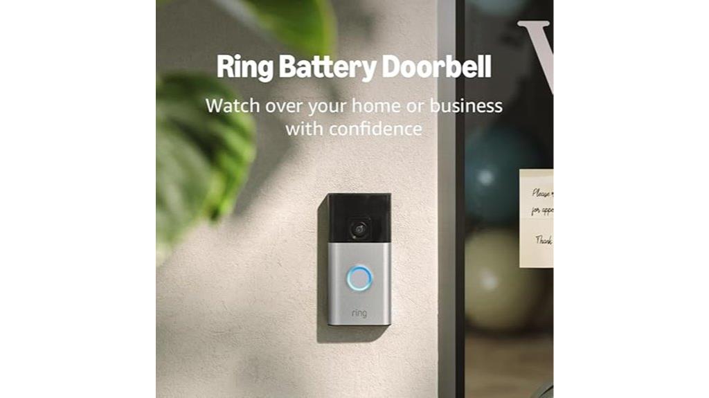satin nickel ring doorbell