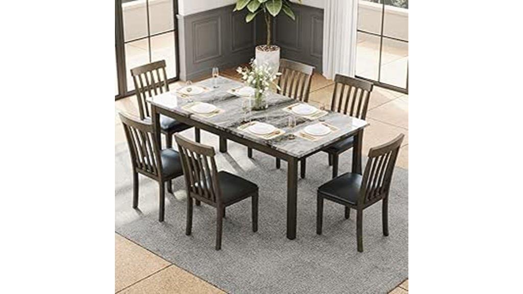 seven piece dining set
