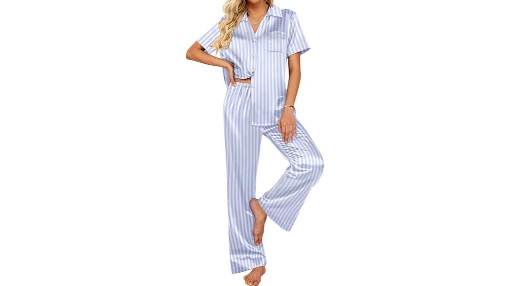 silky 2 piece pajama set