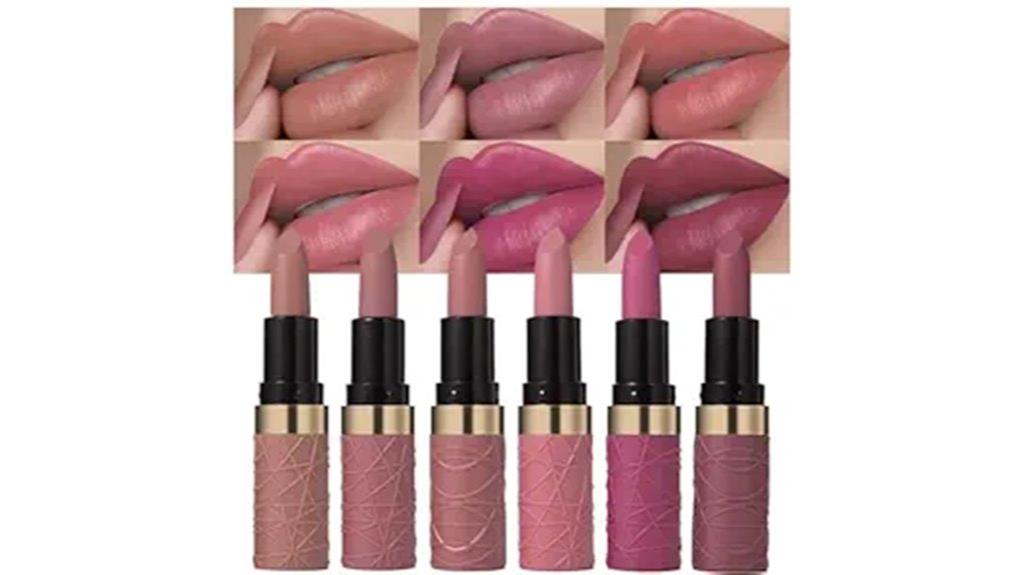 six matte lipstick set