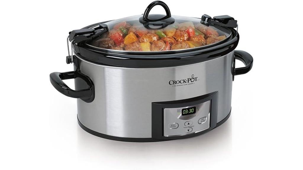 six quart digital slow cooker