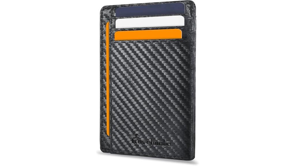 slim rfid carbon wallet