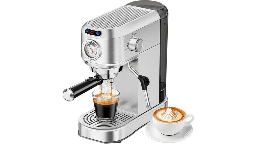 small espresso machine with steam