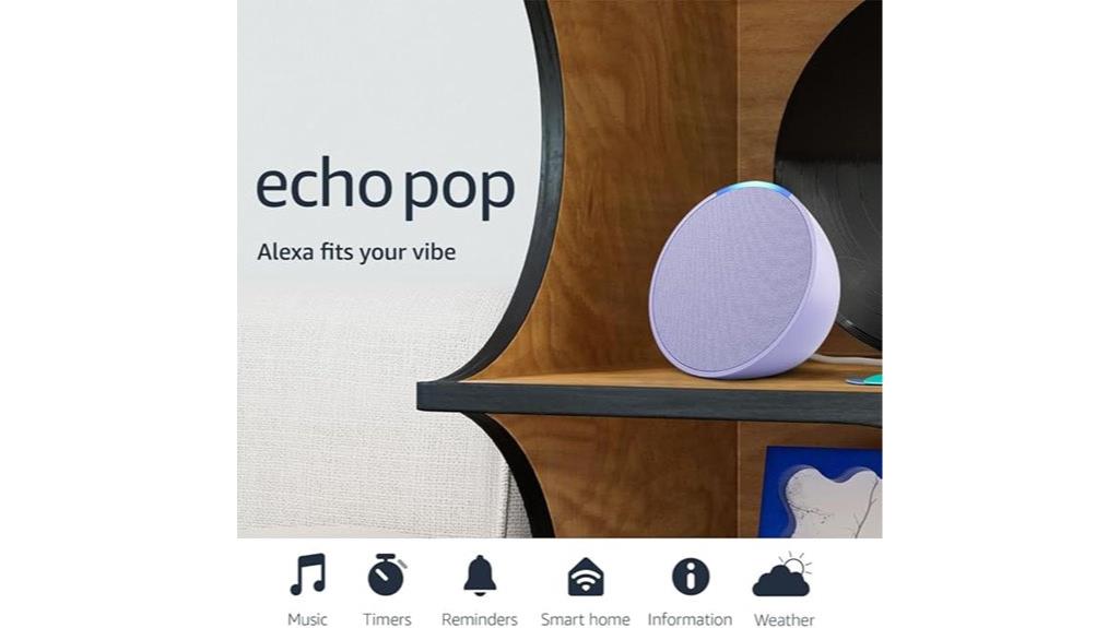 small lavender alexa speaker