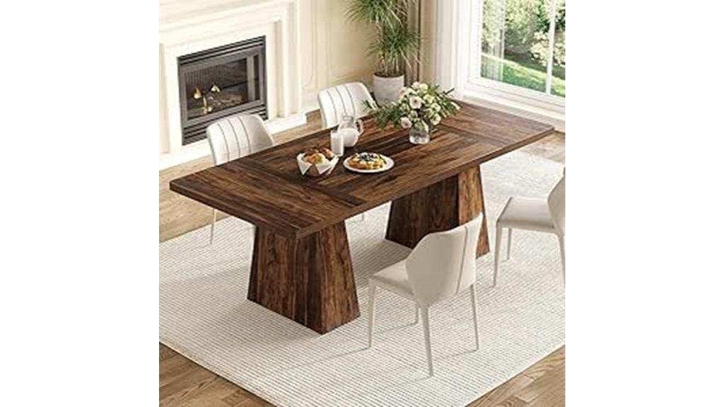 small wooden dining table