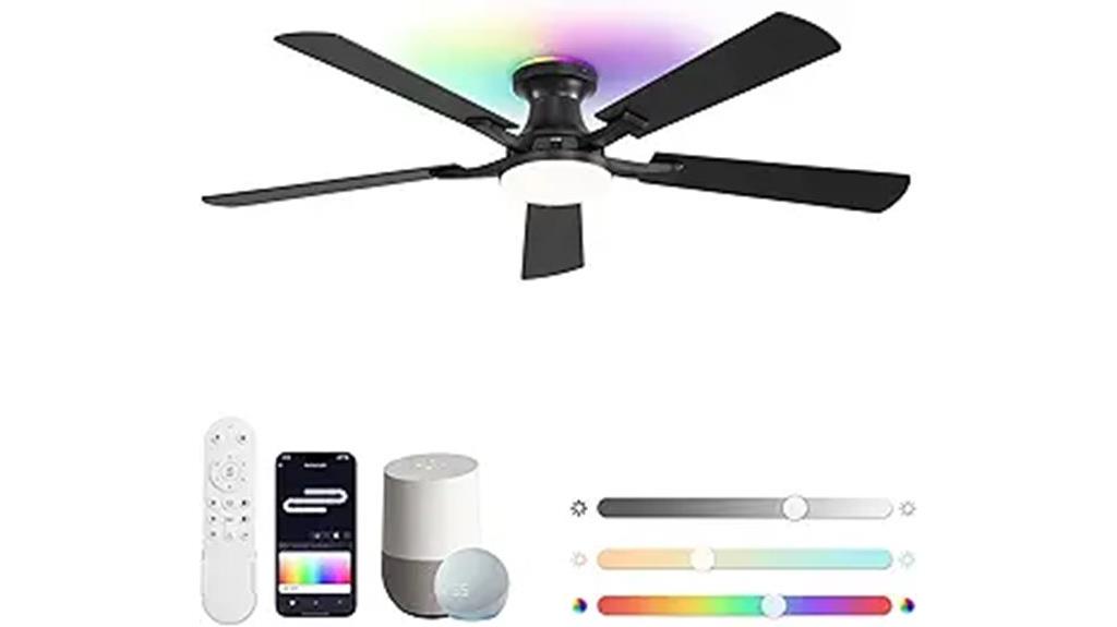 smart 52 inch rgb ceiling fan