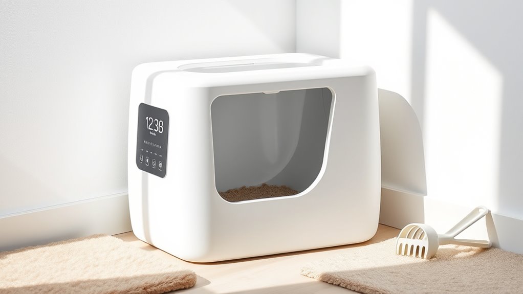 smart cat litter box features