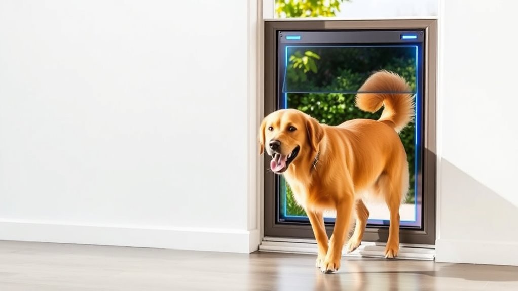 smart microchip dog door