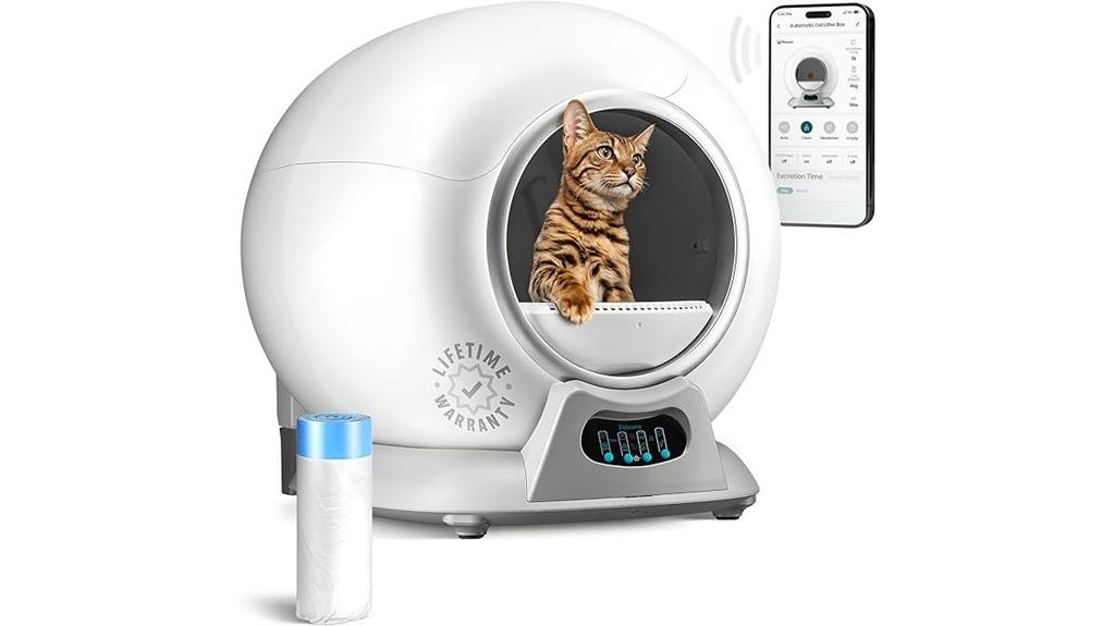 smart self cleaning litter box