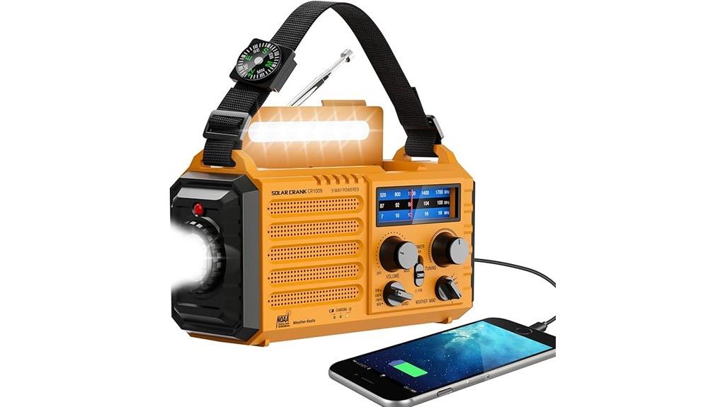 solar hand crank radio