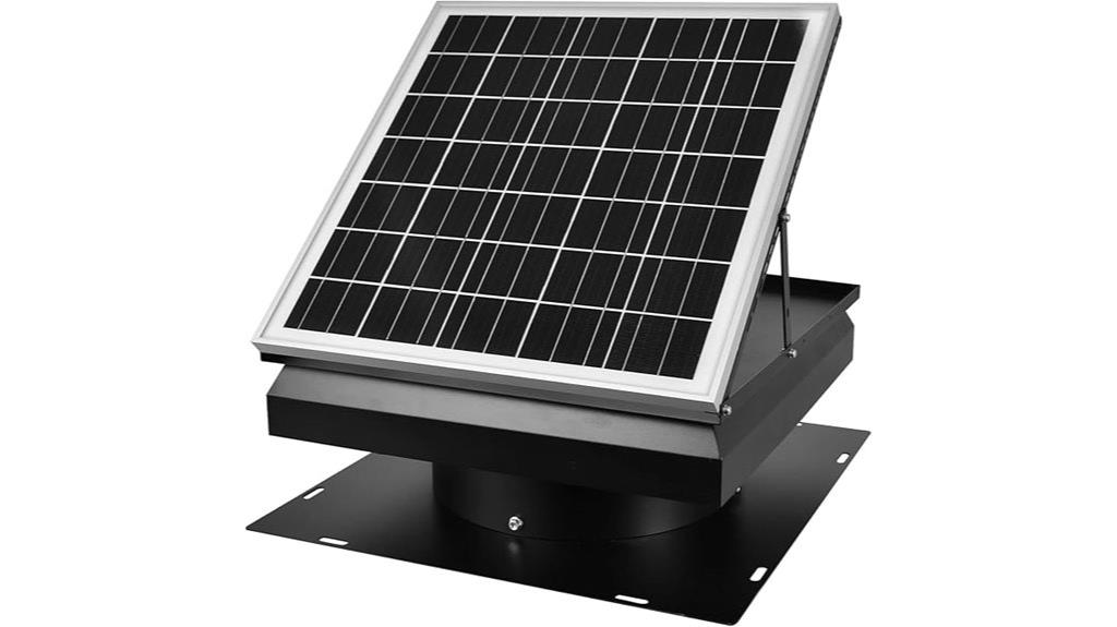 solar powered attic exhaust fan