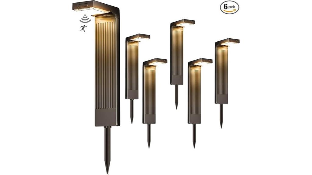 solar powered outdoor pathway lights