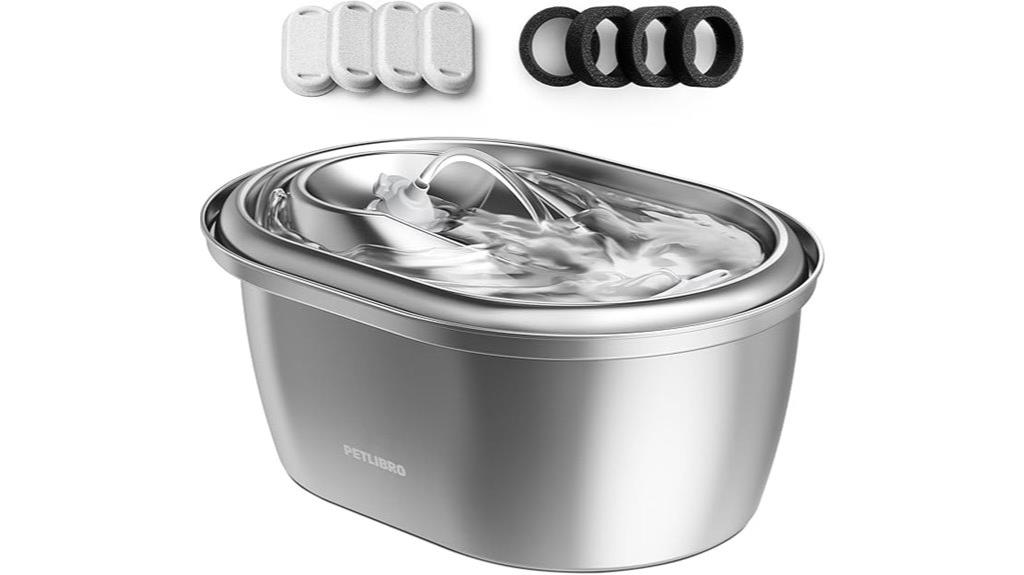 stainless steel cat fountain