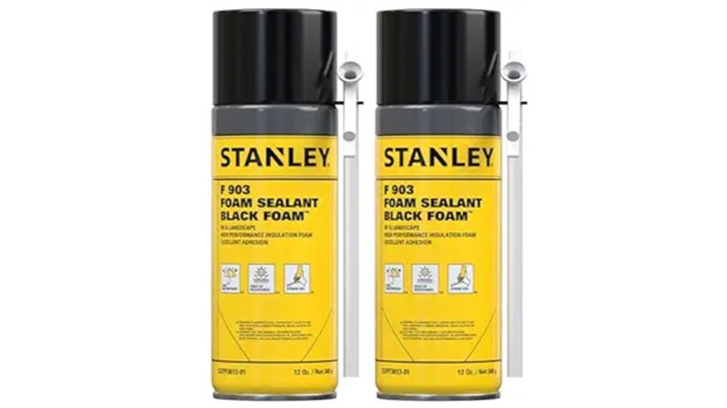stanley black spray foam