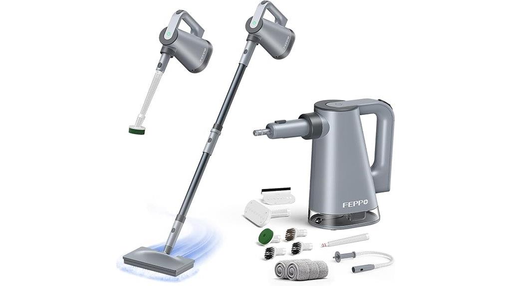steam mop and handheld cleaner