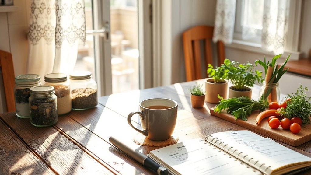 sunday meal and declutter routine