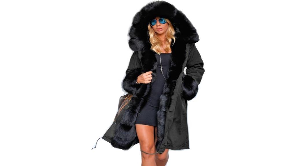 thick hooded winter coat