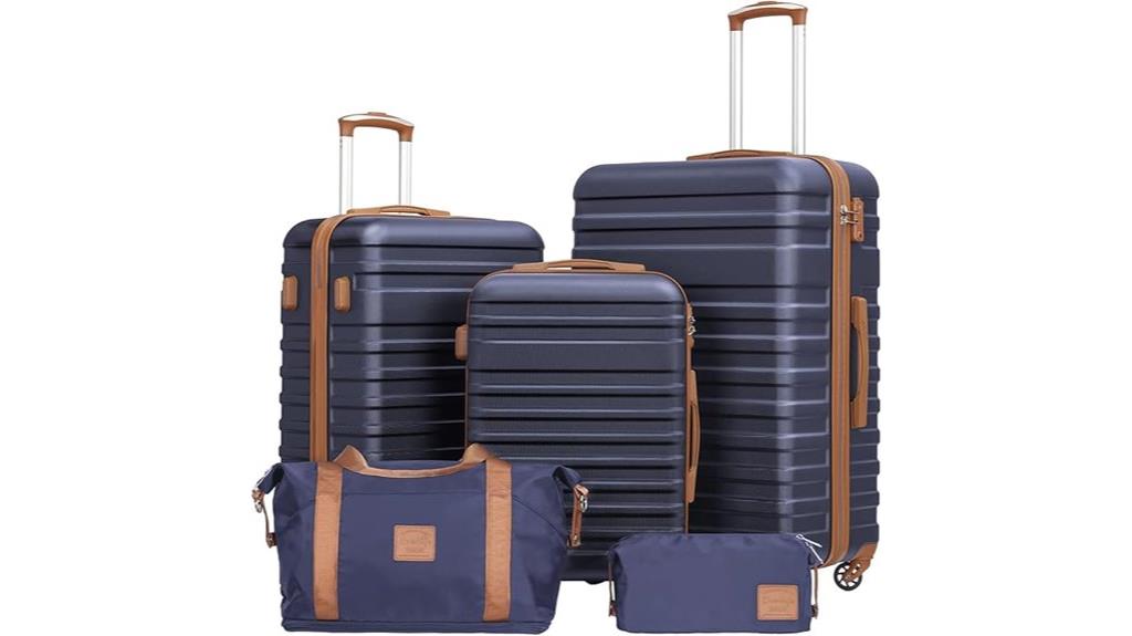 three piece spinner luggage set