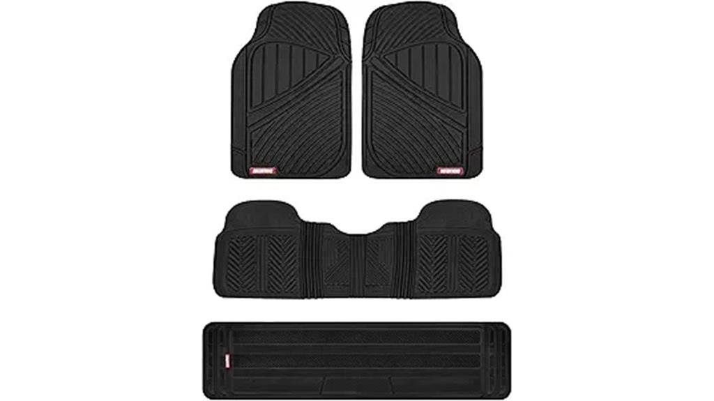 three row vehicle mats