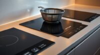 top air fry induction ranges