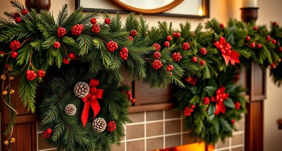 top decorative mantel wreaths