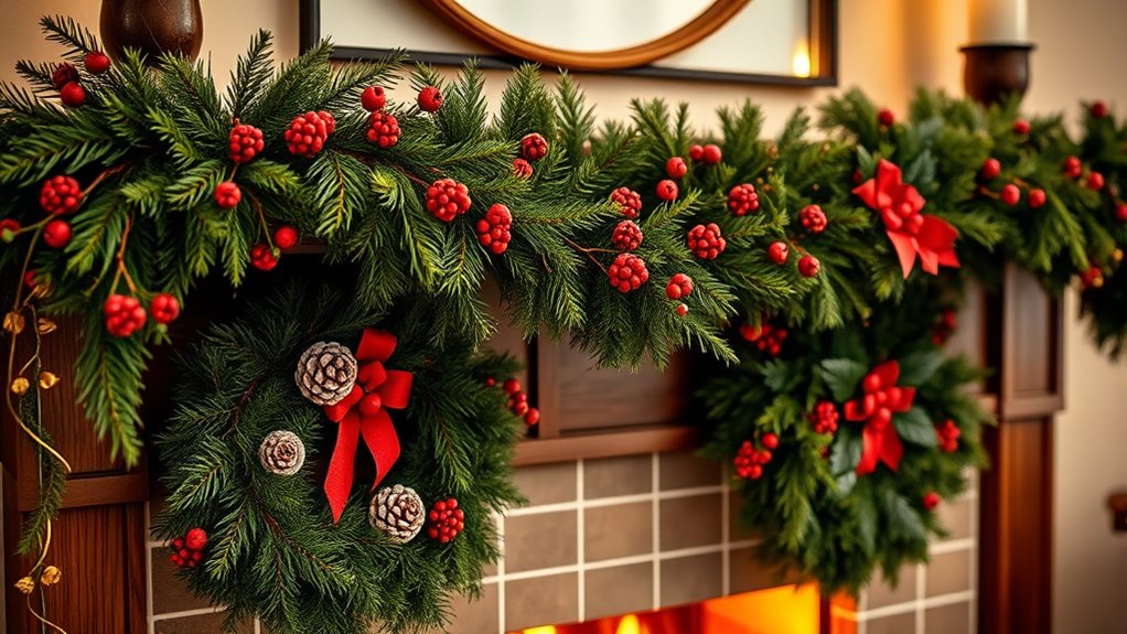 top decorative mantel wreaths