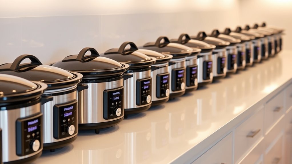top locking slow cookers