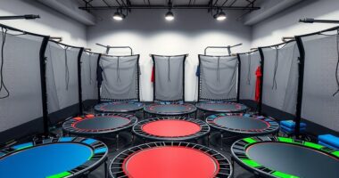 top luxury fitness trampoline sets