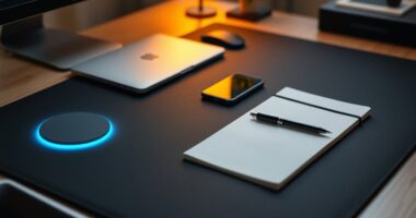 top wireless charging desk mats