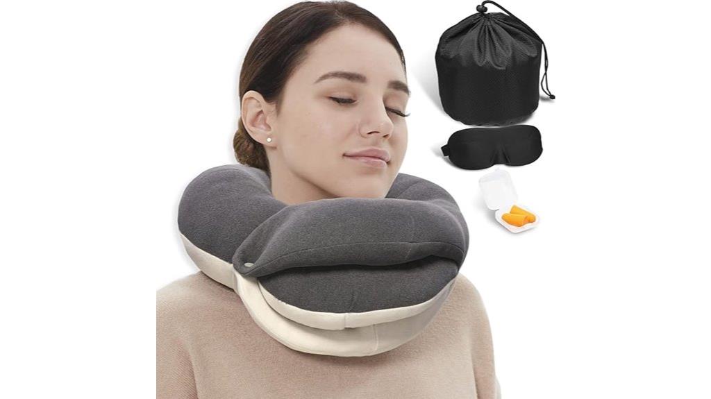 travel pillow with eye mask