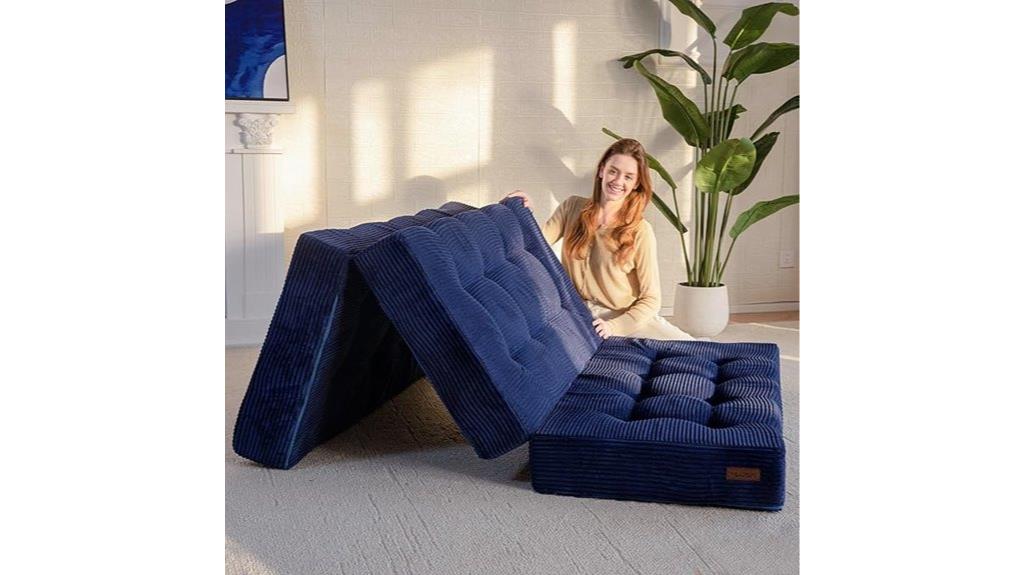 tri fold foam mattress
