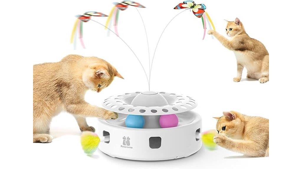 triple play cat toy set