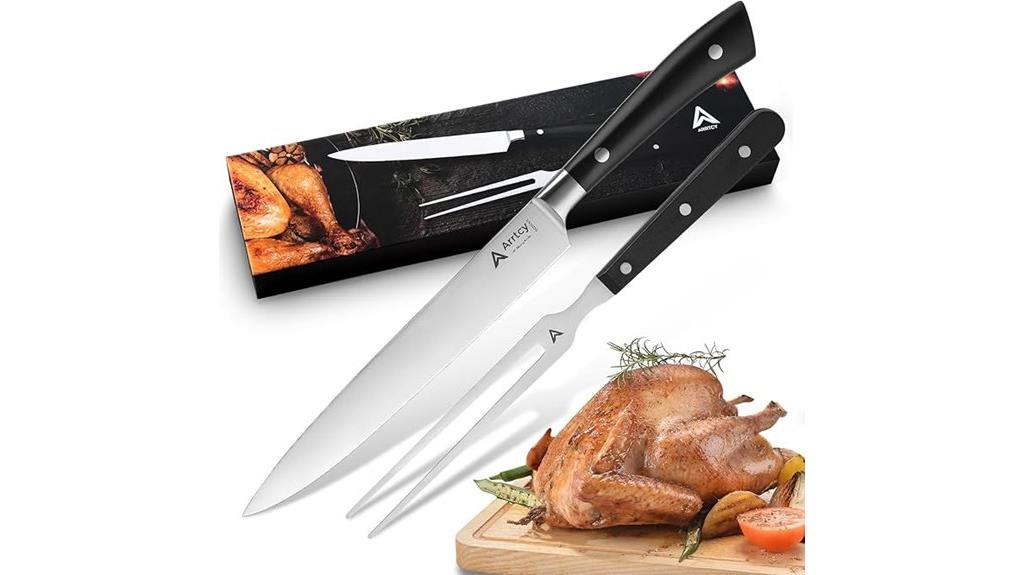 turkey carving utensil set