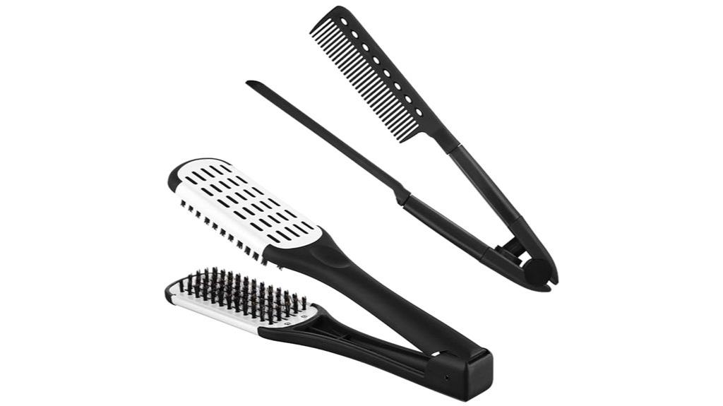 two boar hair brushes