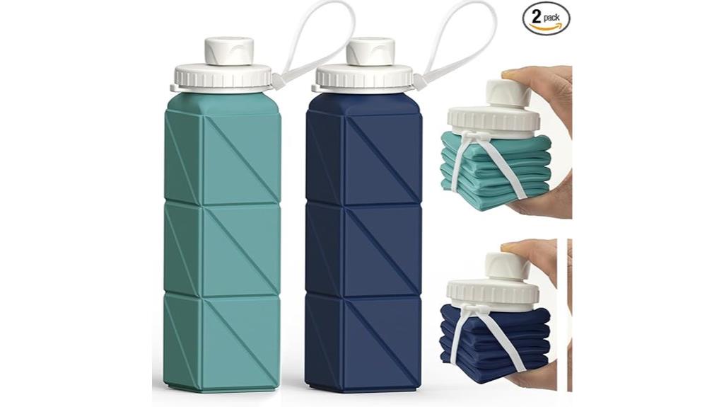 two pack collapsible bottles