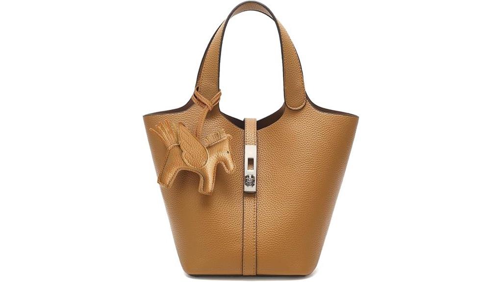 vegan tote with detachable purse