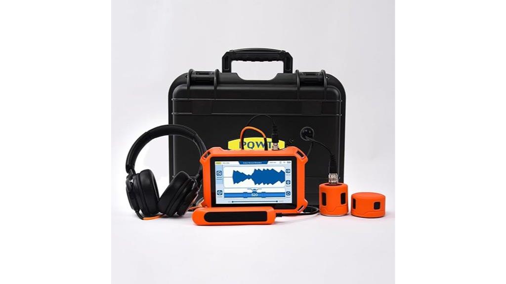 water leak detector touchscreen