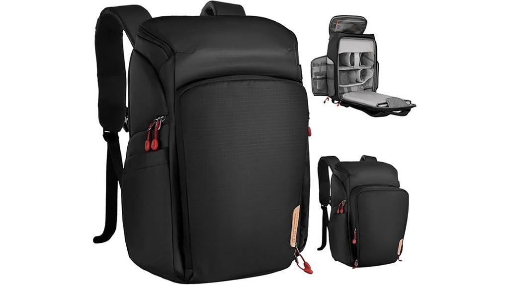 waterproof camera backpack with raincover