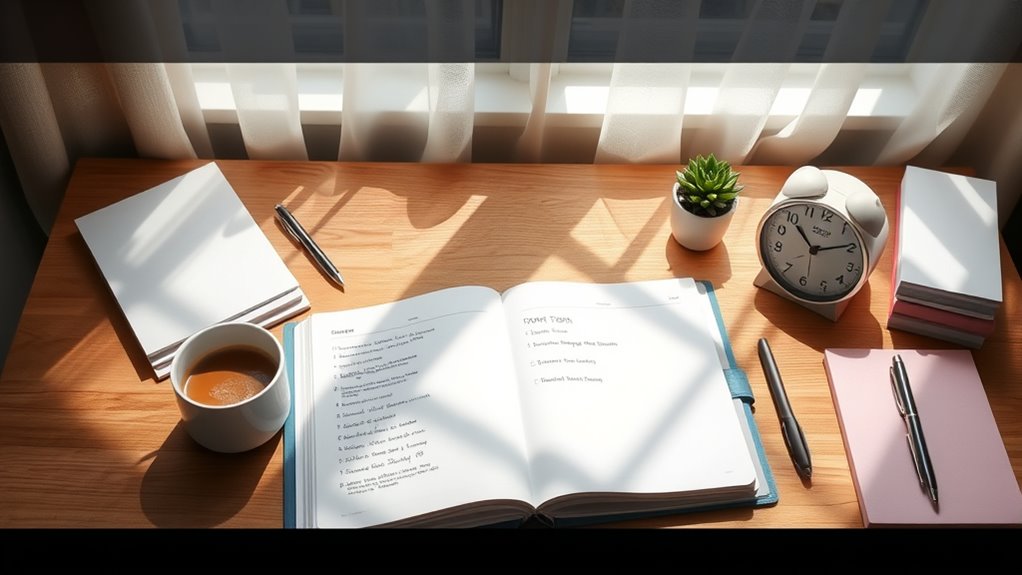 weekly planning for stress