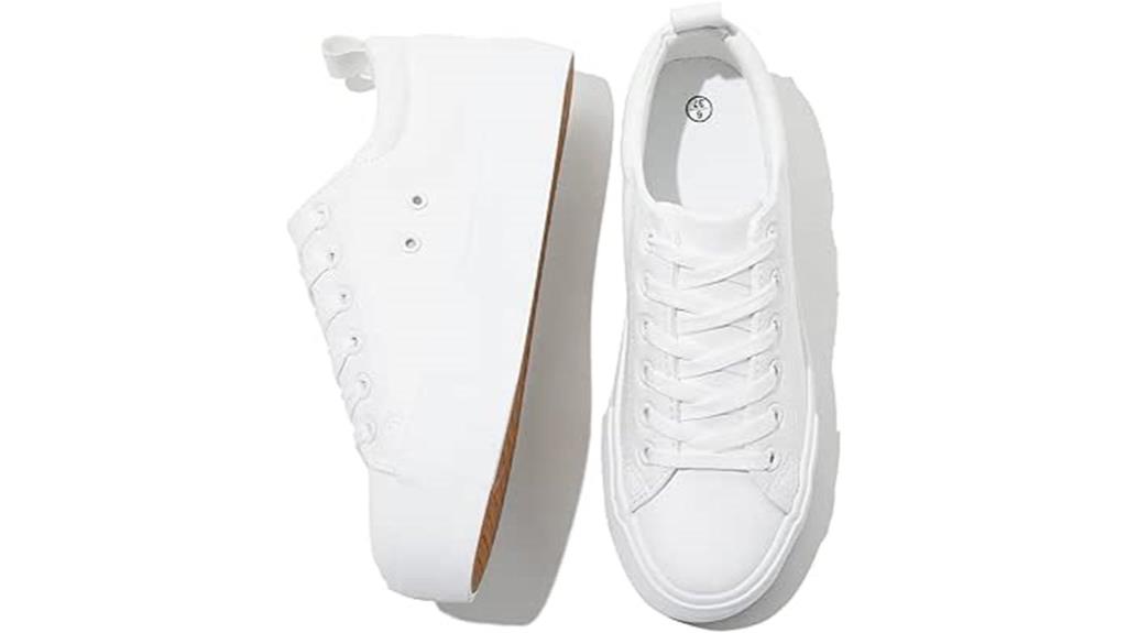white women s platform sneakers