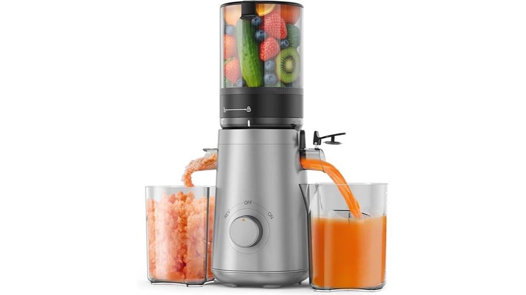 wide feed chute juicer