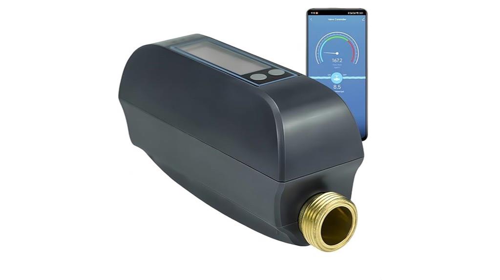 wifi water valve display