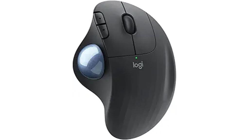 wireless ergonomic trackball mouse