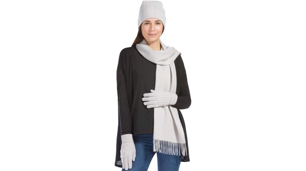 women s cashmere accessory set