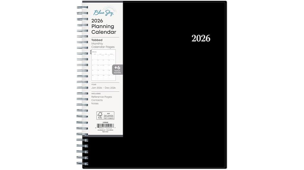 2026 monthly calendar planner
